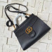 guuci-gg-marmont-leather-toe-bag-replica-bag-black-4